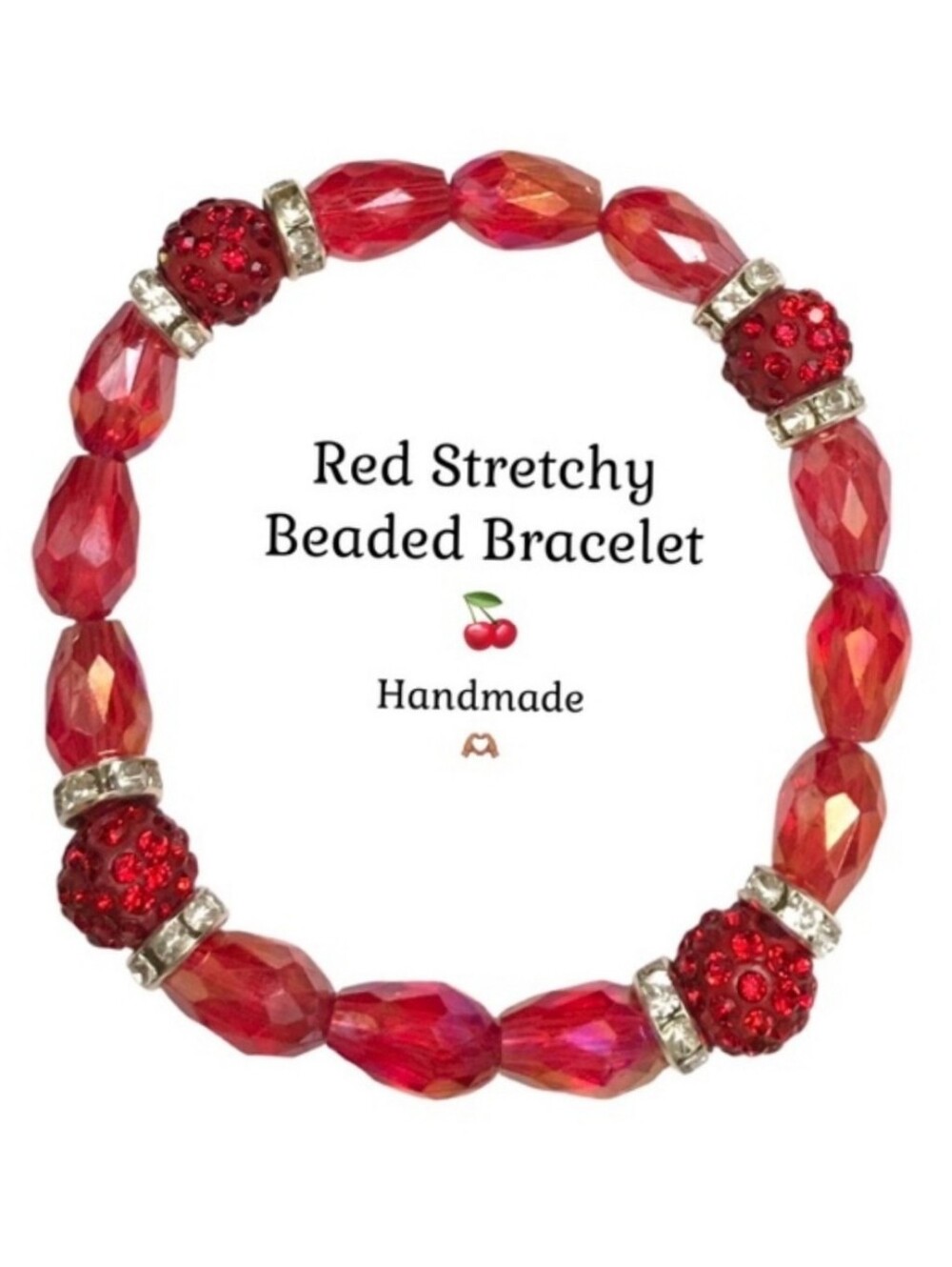Red Beaded Bracelet ❤️